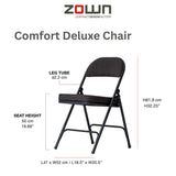 Comfort Deluxe Metal Folding Chair With Padded Seat & Back