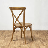 Crossback Stacking Chair - Oak Frame