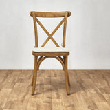 Crossback Stacking Chair - Oak Frame