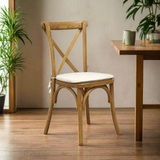 Crossback Stacking Chair - Oak Frame