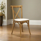 Crossback Stacking Chair - Oak Frame