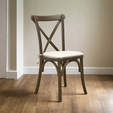 Crossback Stacking Chair - Rustic Oak