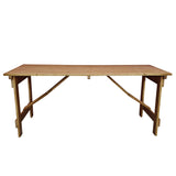 Folding Farm Table Rustic Finish - 6ft x 2ft 6in (1830mm x 760mm)