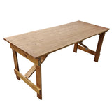 Folding Farm Table Rustic Finish - 6ft x 2ft 6in (1830mm x 760mm)