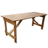 Folding Farm Table Rustic Finish - 6ft x 2ft 6in (1830mm x 760mm)