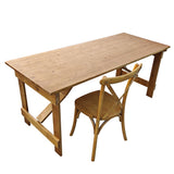 Folding Farm Table Rustic Finish - 6ft x 2ft 6in (1830mm x 760mm)