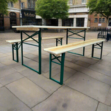 Festival Wooden Folding Beer Table & Bench Set - 6ft (1800mm)