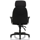 Jet Black Fabric Executive Office Chair