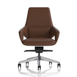 Olive Faux Leather Executive Office Chair