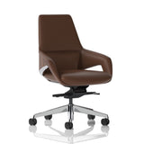 Olive Faux Leather Executive Office Chair