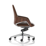 Olive Faux Leather Executive Office Chair