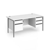 Chicago Desk with H-Frame Legs - 2 and 3 Pedestals